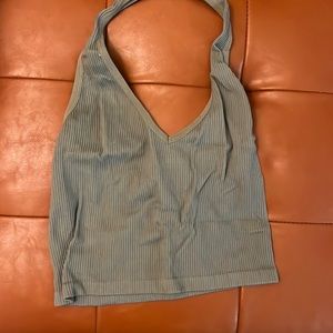 S/m green halter top